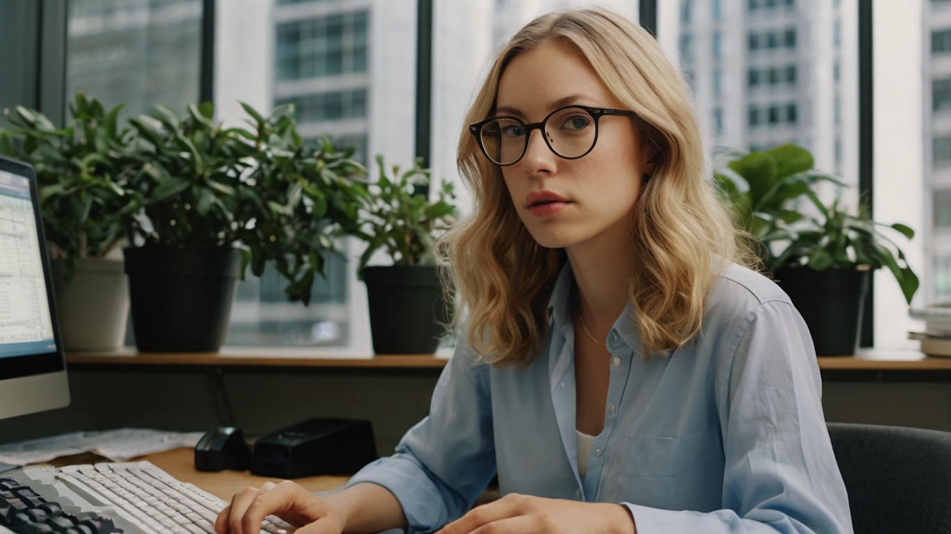 Professional accountants working